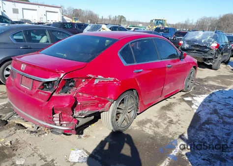 2016 Honda Accord Sport from USA, damaged, VIN 1HGCR2F5XGA096551